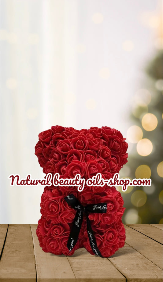 Red Rose Flower Teddy bear