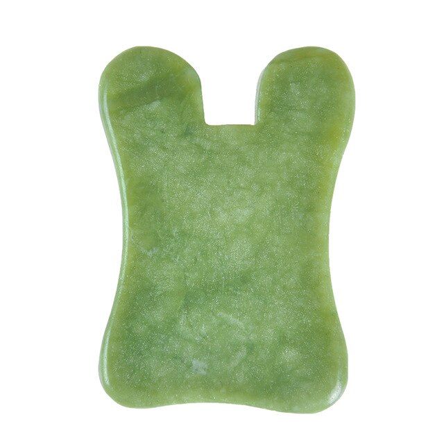 Jade green stone gua sha - Shape U
